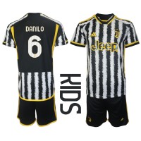 Juventus Danilo Luiz #6 Domáci Detský futbalový dres 2023-24 Krátky Rukáv (+ trenírky)